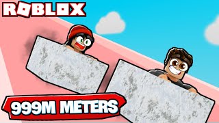 SLIDE DOWN A HILL AT 99999 MPH in ROBLOX!