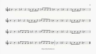 24 short and easy pieces - Backing Track with Sheet Music for Flute in C
