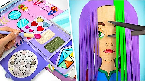 Paper Doll Hair and Makeup Transformation | Handmade Beauty