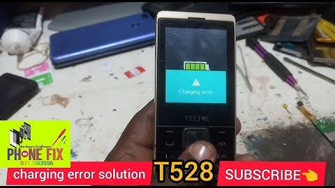 TECNO T528 & T310 & T301 Charging error Solution