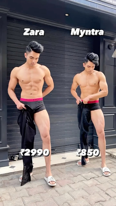 Zara V/s myntra ❤️🫶#mensfashion #fashion #style #stylish #trending #shorts #outfit #lovesong #song