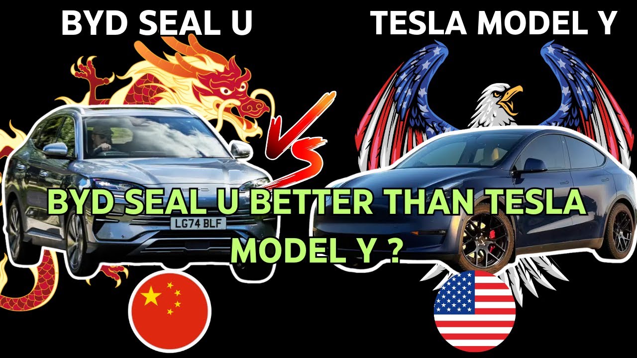 BYD Seal U vs Tesla Model Y Duel of electric family, BYD Seal U is ...