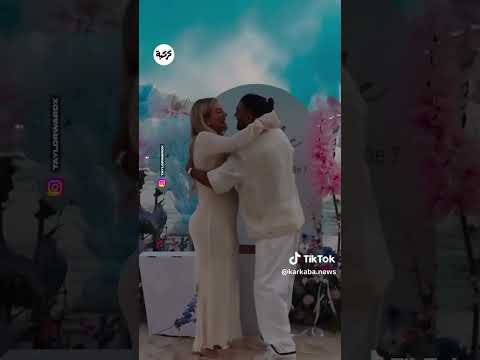 لحظة اعلان جنس مولةد رياض محرز من زوجته تايلور محرز  