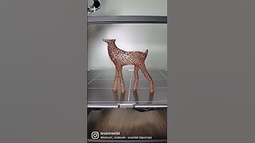 3D printed Voronoi deer Timelapse! Model by tadashi on cults 3D