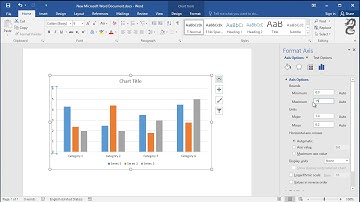 How to change scale of Chart vertical axis in Word