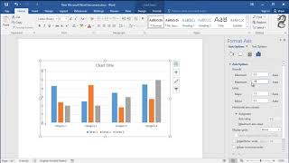 How to change scale of Chart vertical axis in Word screenshot 2