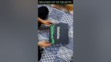 Welcome kit of Deloitte #shorts #youtubeshorts #deloitte #consulting