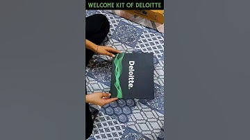 Welcome kit of Deloitte #shorts #youtubeshorts #deloitte #consulting