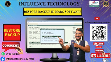 Restore Backup in Marg Software. [For Demo: 8336049496]