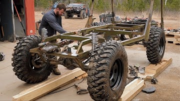 Man Spends 1000 Hours Building All-Terrain Vehicle From Old Car Parts! by @DonnDIY