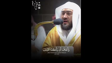 ﴿قالَ إِنّي لَيَحزُنُني أَن تَذهَبوا بِهِ﴾ من سورة يوسف للشيخ بندر بليله فجرية ١٣ ربيع١ ١٤٤٤هـ 🤍..