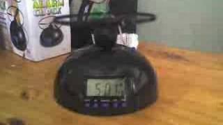 flying alarm clock
