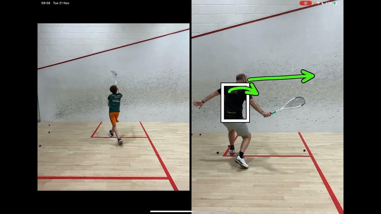 The High Backhand Volley in Squash Technique YouTube