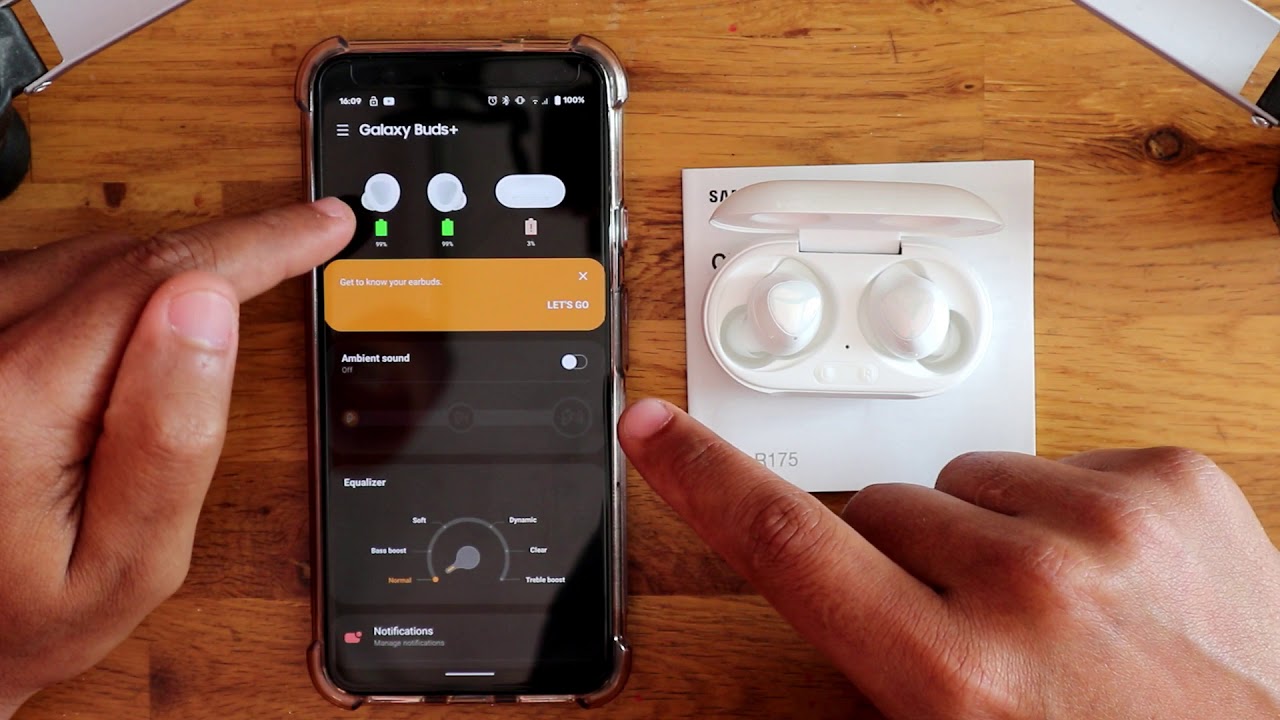 Initial Setup Samsung Galaxy Buds+ Plus 