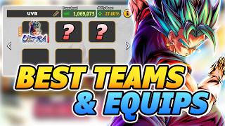 BEST TEAMS & EQUIPS FOR ULTRA VEGITO BLUE!!  (Dragonball Legends) screenshot 3