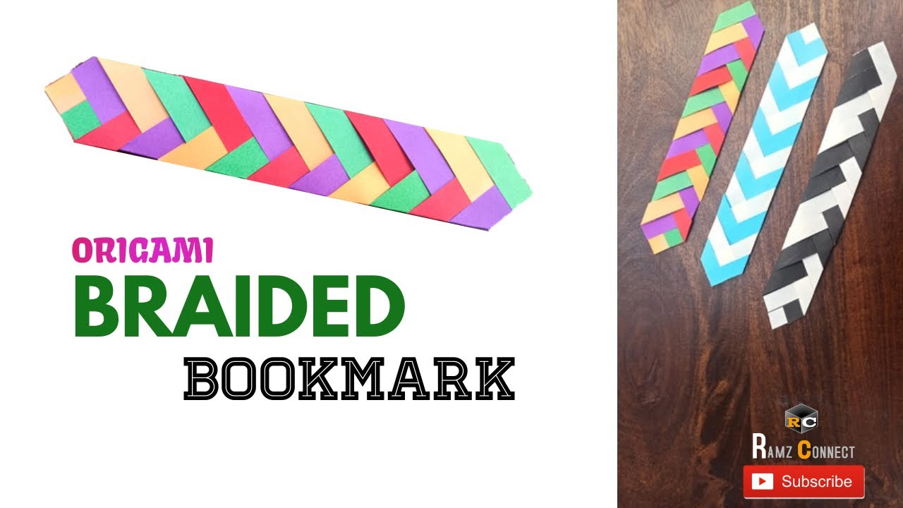 How to make Braided paper bookmarks Easy DIY bookmarks Easy Craft