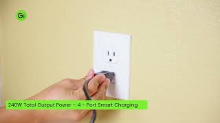 SmallRig 240W USB-C Charger with 4-Port PD3.1 GaN Fast Charge