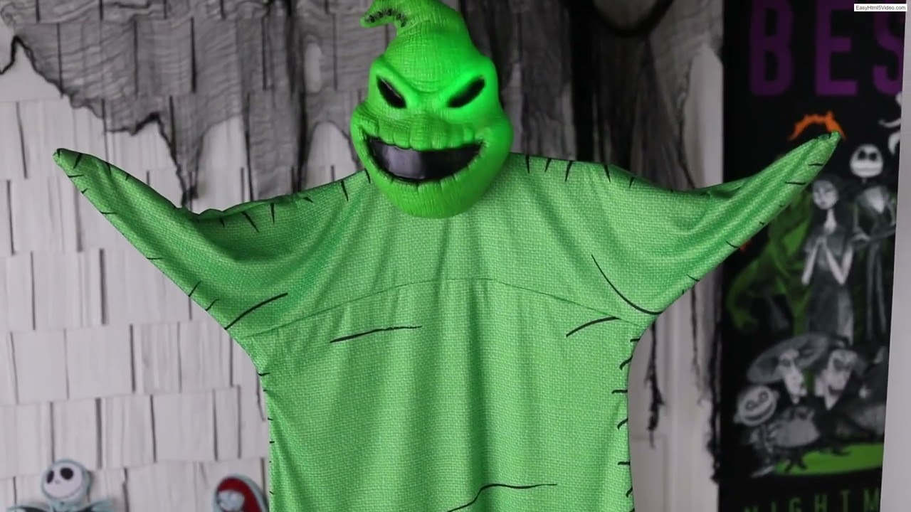 52" Hanging Nightmare Before Christmas Oogie Boogie with Sound Light-up Prop Halloween Decoration
