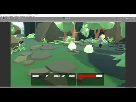 Unity RPG Prototype - Test Kant forest battle