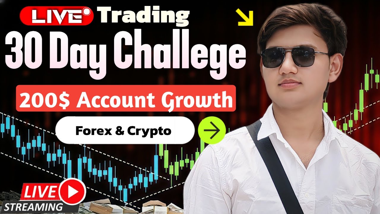 29 Jan | Live Trading | 30 Day Challenge 200$ Account Growth  | Hindi