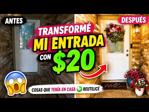 ✨ Entrada de Casa Elegante con un Presupuesto de Solo $20 | Decoración de Verano Fácil y económica 🌸