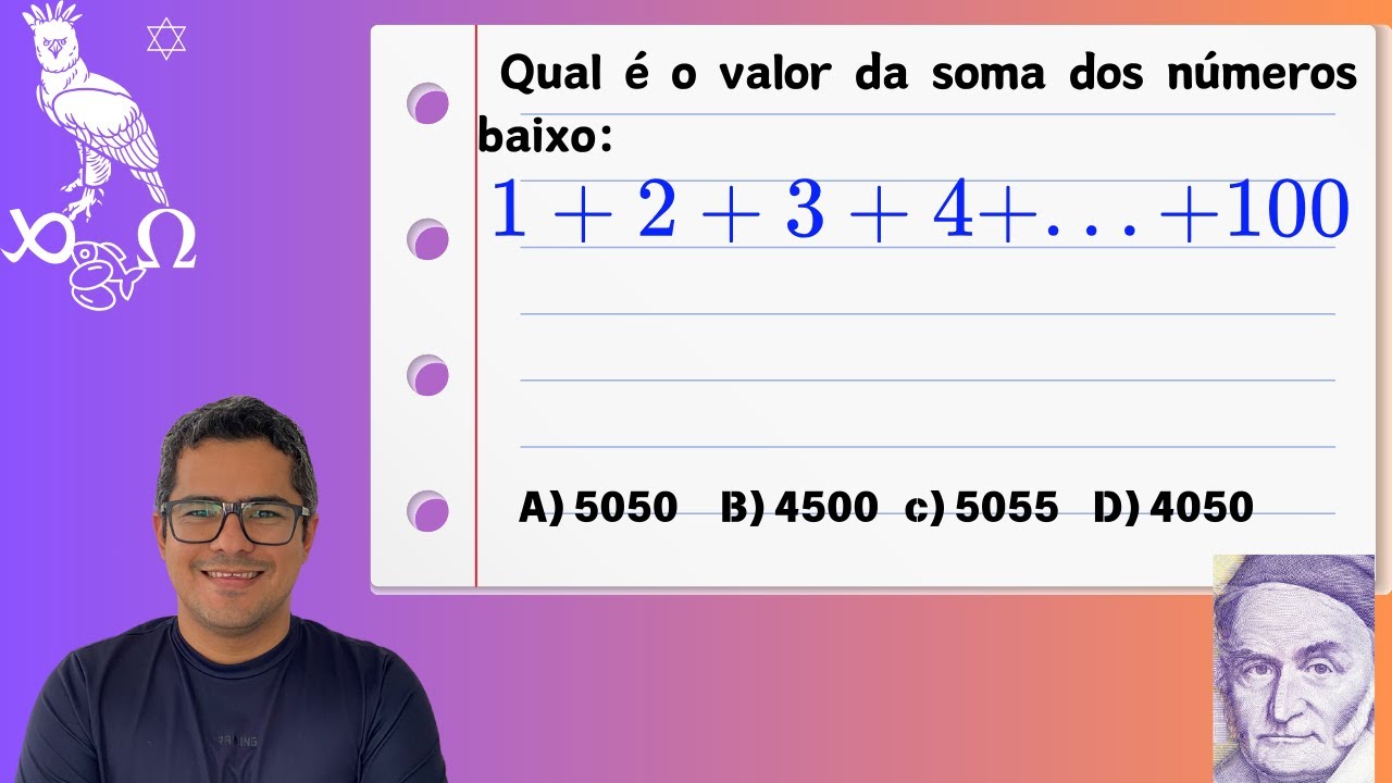 Qual é o valor da soma 1+2+3+4+...+100 ? - YouTube