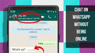 How To Chat Offline On Whatsapp | Chat On Whatsapp Without Coming Online | Offline Mode On Whatsapp screenshot 5