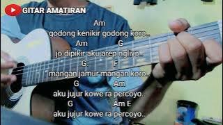 CHORD GITAR JOKO TINGKIR NGOMBE DAWET