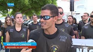 Aprovados do concurso da guarda prisional de Sergipe realizam manifestação -  Balanço Geral Tarde