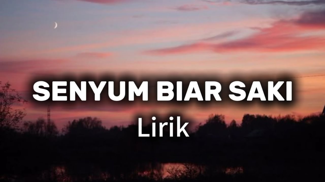 SENYUM BIAR SAKI (Lirik) Cover Ibrahim Daud
