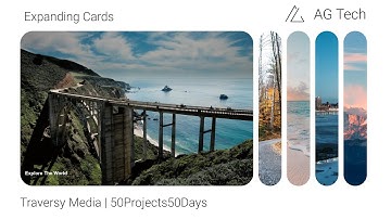 How to create Expanding Cards | Day 1 | HTML CSS JS | #50Projects50Days