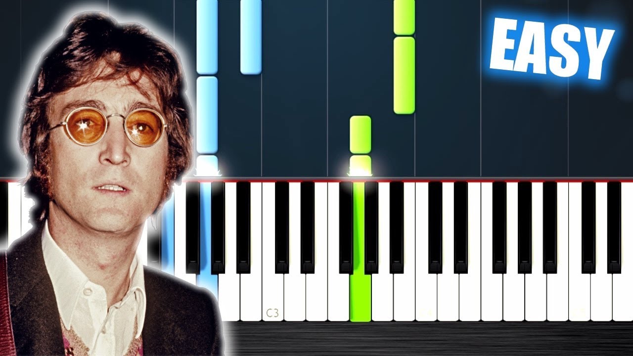 John Lennon Imagine Easy Piano Tutorial By Plutax Chords Chordify