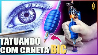 COMO TATUAR COM CANETA BIC   uma forma FÁCIL para estudar e EVOLUIR seu trabalho ainda em 2022