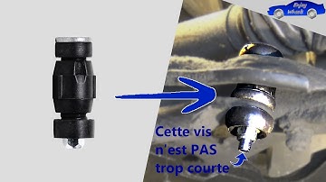 Comment changer un SILENTBLOC (ou biellette) de BARRE STABILISATRICE ? (Exemple sur Clio 2)