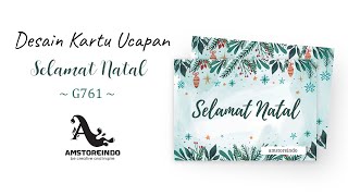 Desain Kartu Ucapan Tema Natal G761 Menggunakan Canva by Amstoreindo screenshot 5