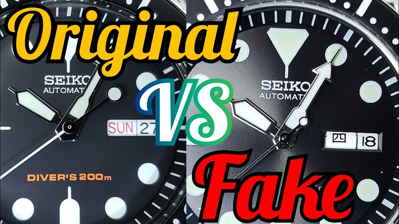 SEIKO SKX007 FAKE!!! vs ORIGINAL - YouTube