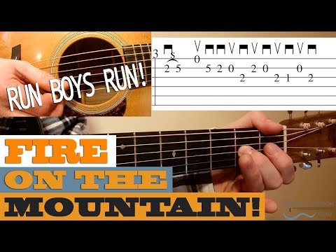 Fire on the Mountain - (Run Boys, Run!) | BLUEGRASS Guitar Lesson with TAB
