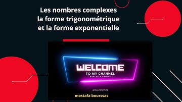 les nombres complexes---la forme trigonométrique et exponentielle(partie2)