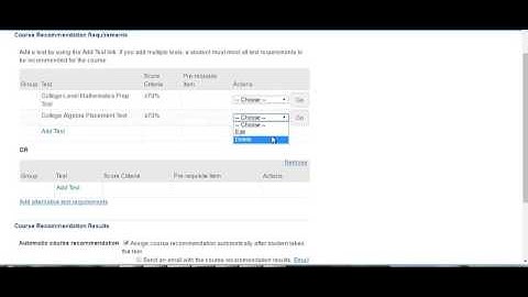MyMathTest Course Recommendations for Static Tests New UI Jan 2017