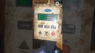 carrier ductable ac 11 tr E1 Error code solve #viralvideo #electrical #airconditioning #viralstory