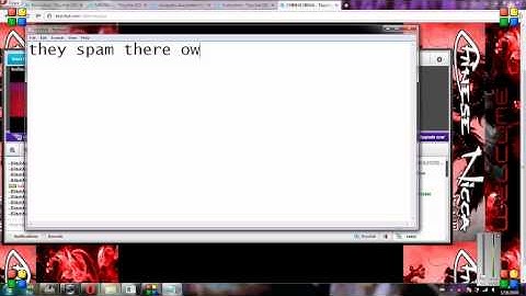 TINY CHAT ROOM SPAMMER WITH BiitchNo