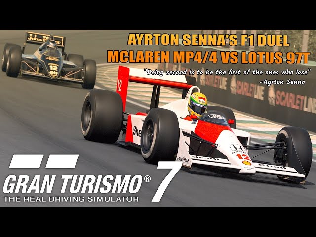 Ayrton Senna Tribute, McLaren MP4/4 vs Lotus 97T | Gran Turismo 7