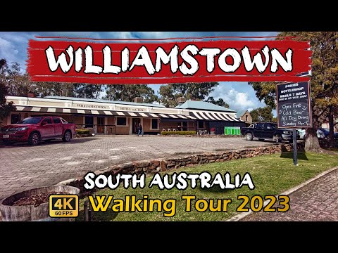 Williamstown, South Australia, Walking Tour [4k-60fps] 🇦🇺 🦘