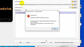 Run time Error, Microsoft Visual C++ Runtime Library | Fix Problem Error Sp Flash Tools Windows