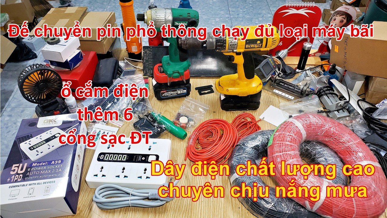 [NỘI ĐỊA TRUNG] HÀNG MỚI VỀ | Ổ CẮM ĐIỆN THÊM 6 CỔNG USB, DÂY ĐIỆN CHẤT LƯỢNG CAO CHUYÊN NẮNG MƯA