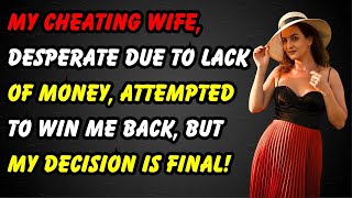 The cheating wife has to bear the heavy consequences, and now she is trying to make amends.