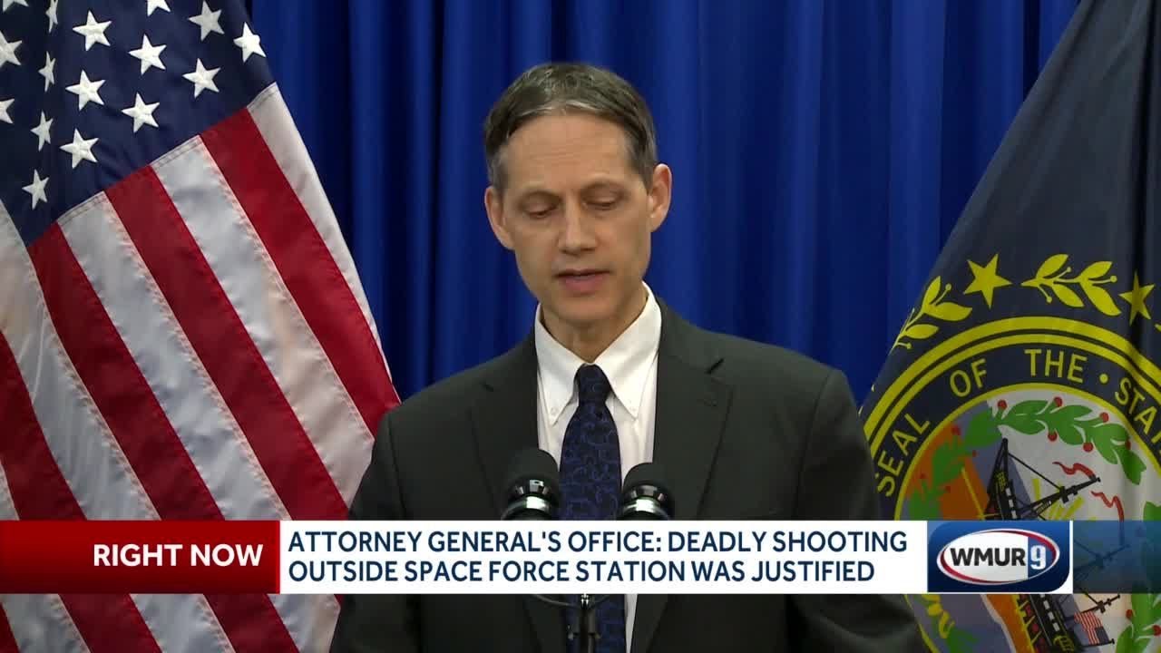 Review board officer justified in fatal shooting outside New Boston Space Force station YouTube