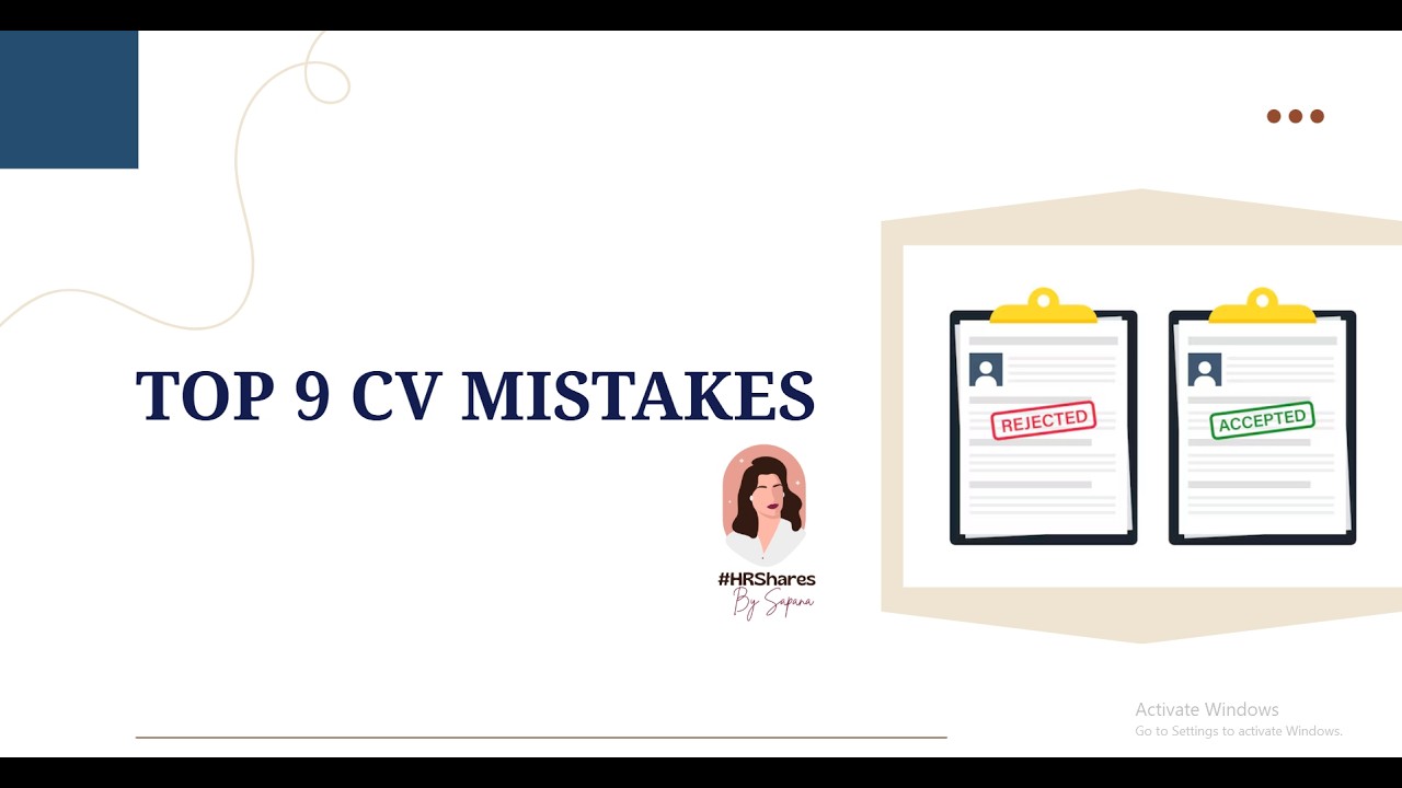 Top 9 CV Mistakes