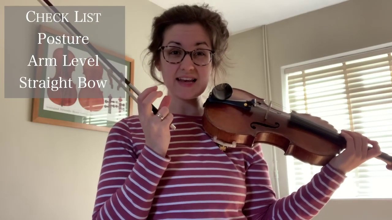 Violin Warm Ups with Mrs Groom  Lesson 2 Long Bows