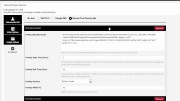 Wordpress Ad Player - WP Shortcode Overlays
